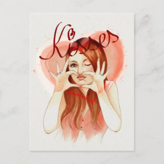 Carte postale Kisses