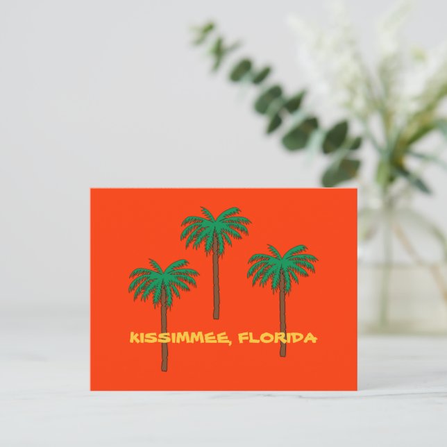 Carte Postale KISSIMMEE, Palmiers FLORIDES (Debout devant)