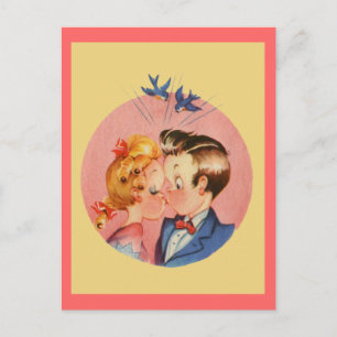 Carte Postale Kissing Couple
