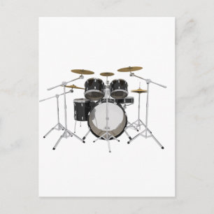 Carte Postale Kit tambour noir :