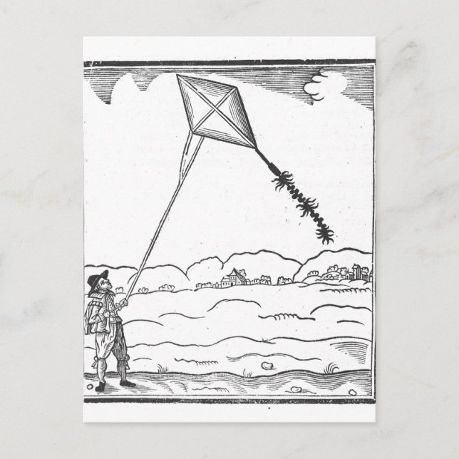 Carte Postale Kite Flying (Devant)