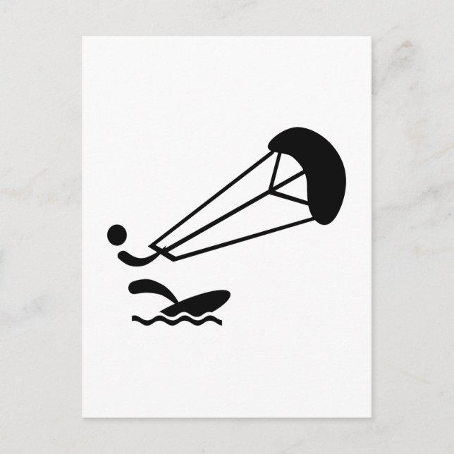 Carte Postale Kitesurf (Devant)