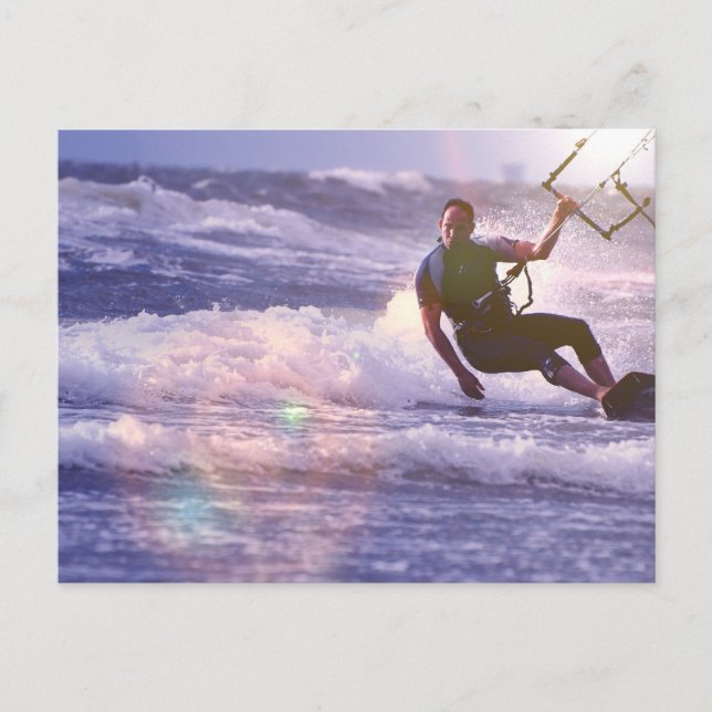 Carte postale Kitesurfer (Devant)