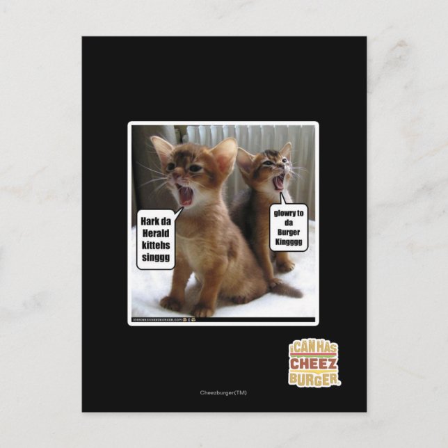 Carte Postale Kitteh carols (Devant)