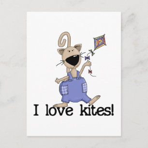Carte Postale Kitten Love Kites T-shirts et cadeaux