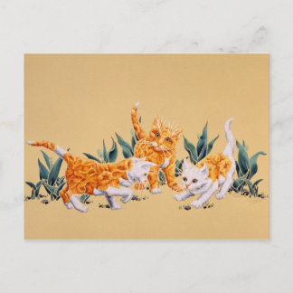 Carte Postale Kitten Spring
