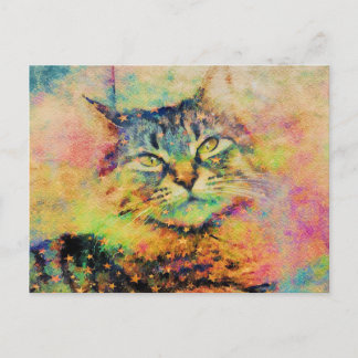 Carte postale Kitty Aquarelle