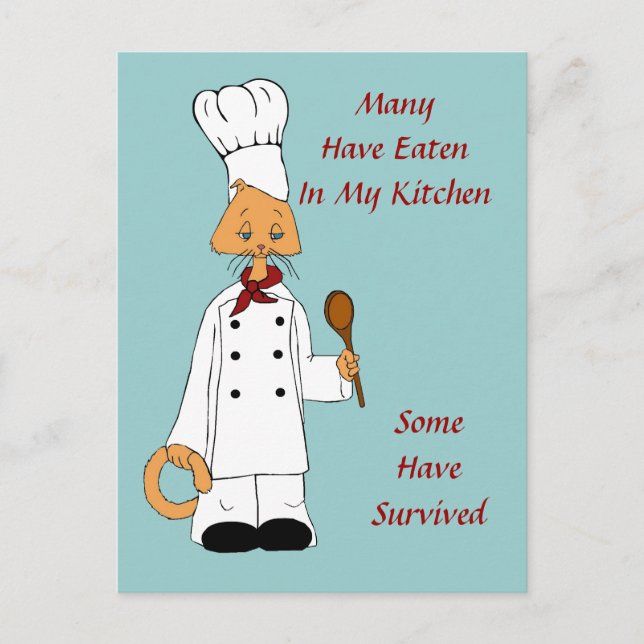 Carte Postale Kitty Chef (Devant)