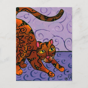 Carte Postale Kitty du soleil levant