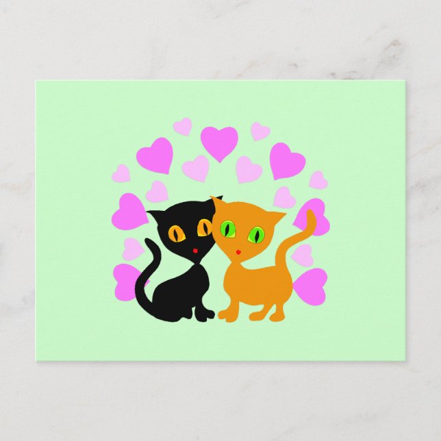 Carte Postale Kitty Love (Devant)
