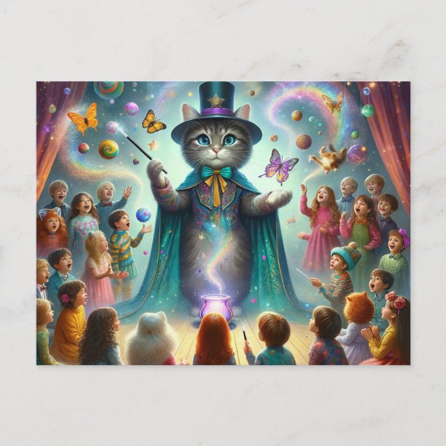 Carte Postale Kitty mystique 1 (Devant)