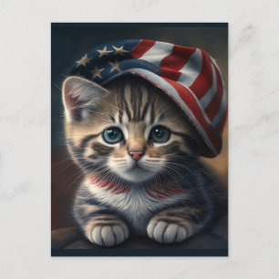 Carte Postale Kitty patriotique !