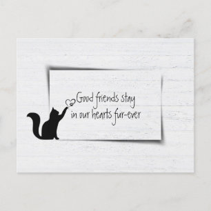 Carte Postale Kitty Pet Loss Sympathie de vétérinaire