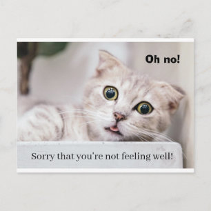 Carte Postale Kitty se sent mieux