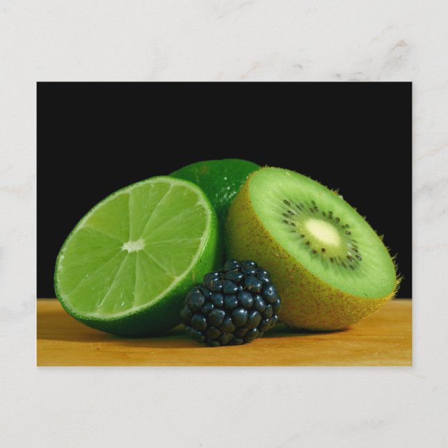 Carte Postale Kiwi and lime (Devant)