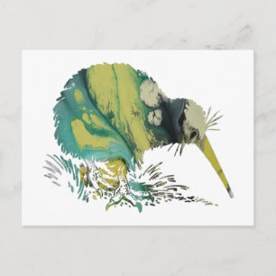 Carte Postale Kiwi Bird Art