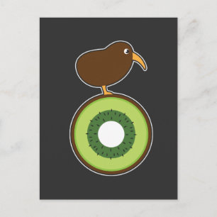 Carte Postale Kiwi Bird Funny Kiwi Fruit Cadeau