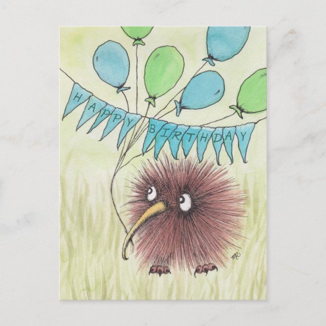 Carte Postale Kiwi Bird Joyeux anniversaire (Devant)