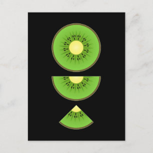 Carte Postale Kiwi Kawaii Fruit Mignon