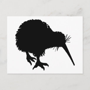 Carte Postale Kiwi Silhouette