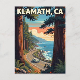 Carte Postale Klamath California Travel