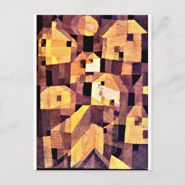 Carte Postale Klee - Autumnal Place, 1921 (Devant)