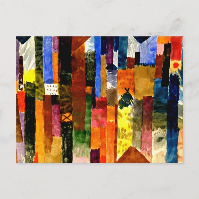 Carte Postale Klee - Avant la ville (Devant)