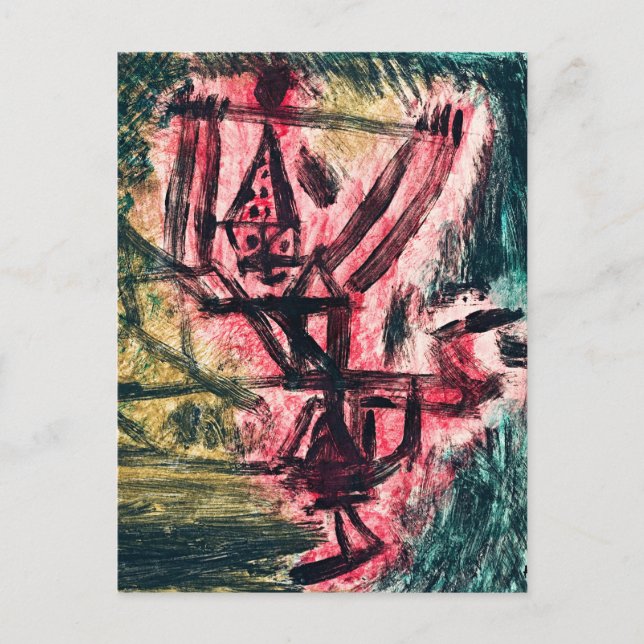 Carte Postale Klee - Clown de feu (Devant)