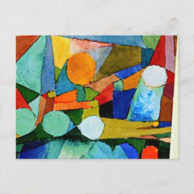 Carte Postale Klee - Couleur-Formes (Devant)