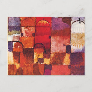 Carte Postale Klee - Cupolas rouges et blancs