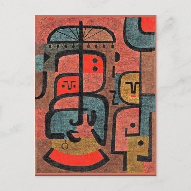 Carte Postale Klee - Exotique (Devant)