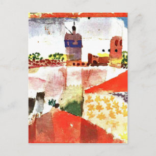 Carte Postale Klee - Hammamet avec mosquée