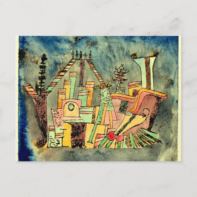 Carte Postale Klee - Jardin sur les débris (Devant)