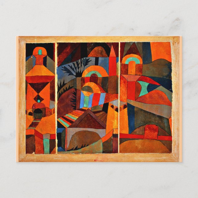 Carte Postale Klee - Jardins du Temple (Devant)