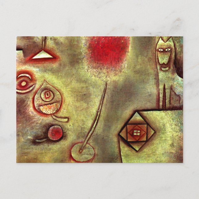 Carte Postale Klee - La vie morte avec animal Statuette (Devant)