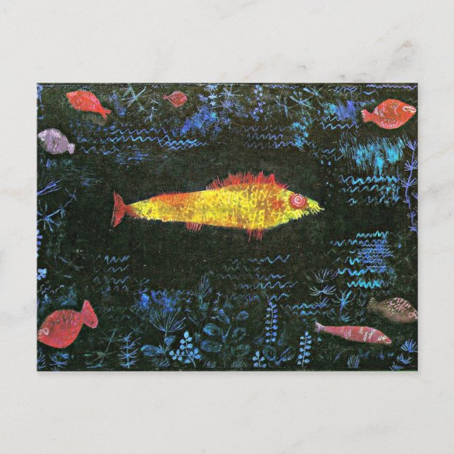 Carte Postale Klee : Le poisson rouge (Devant)