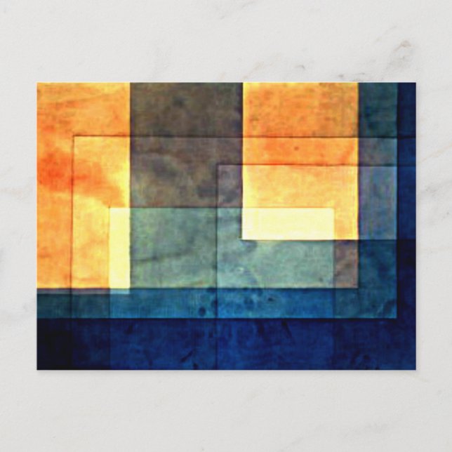 Carte Postale Klee - Maison sur l'eau (Devant)