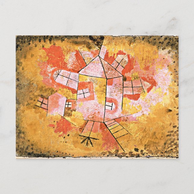 Carte Postale Klee - Maison tournante (Devant)