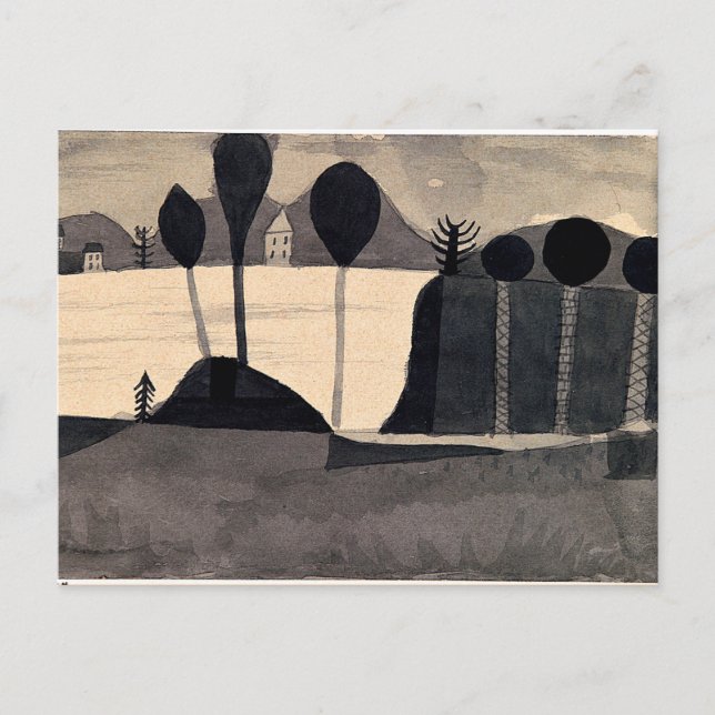 Carte Postale Klee - Parc au bord du lac (Devant)