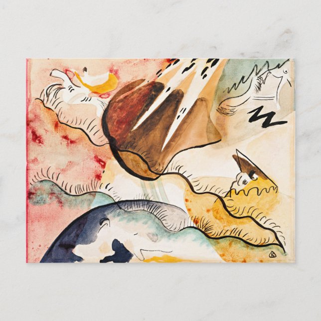 Carte Postale Klee - Paysage de pluie (Devant)