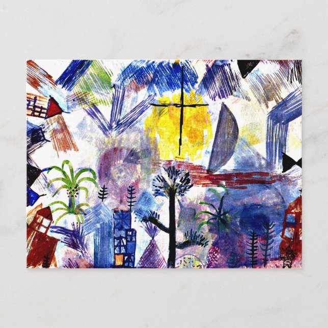 Carte Postale Klee - Paysage inachevé (Devant)