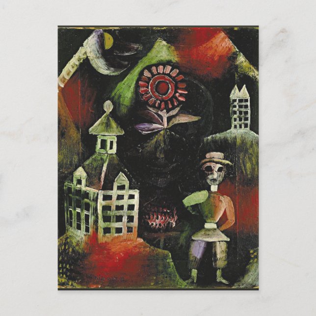 Carte Postale Klee - Schoolhouse (Devant)