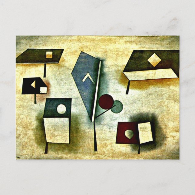 Carte Postale Klee - Six espèces (Devant)