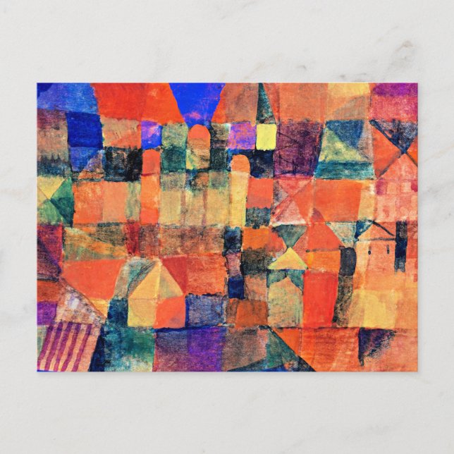 Carte Postale Klee - Ville aux trois domaines (Devant)