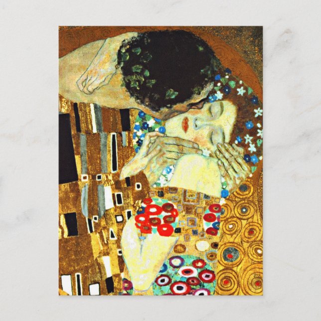 Carte Postale Klimt - Le baiser (Devant)