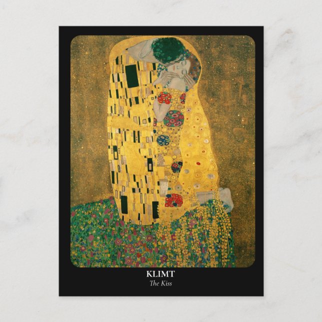 Carte Postale KLIMT / Le Kiss (Devant)