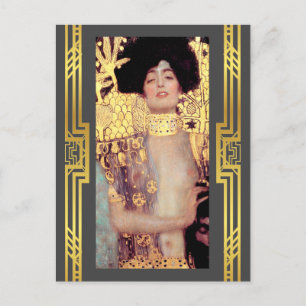 Carte Postale Klimt restauré Judith Holofernes Art Nouveau