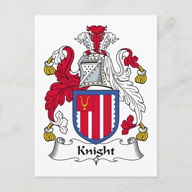 Carte Postale Knight Family Crest (Devant)
