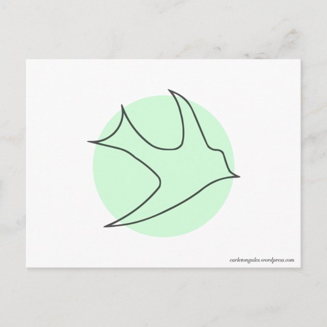 Carte postale Knightingales (verte) (Devant)