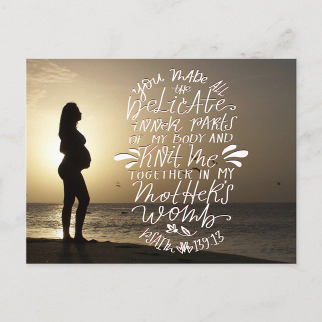 Carte Postale Knit Together in the Mother's Womb (Devant)